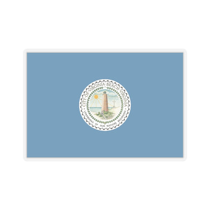 Flag of Virginia Beach, Virginia - STICKER Vinyl Kiss-Cut Decal