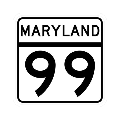 MD Route 99 (Maryland) (Road Sign) STICKER Vinyl Kiss-Cut Decal