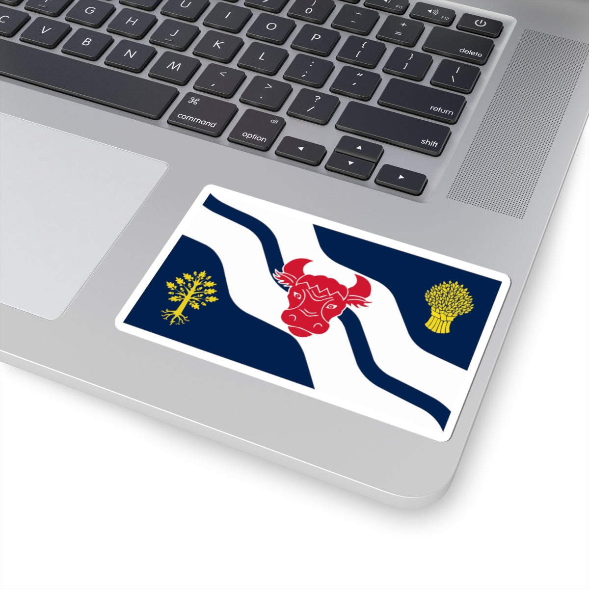 Flag of Oxfordshire (England) STICKER Vinyl Kiss-Cut Decal