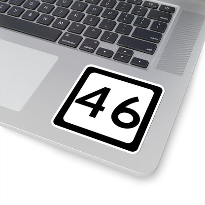 WV-46 (Virginia) (Road Sign) STICKER Vinyl Kiss-Cut Decal