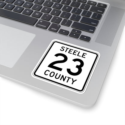 Steele County Route 23 MN (Minnesota) (Road Sign) STICKER Vinyl Kiss-Cut Decal