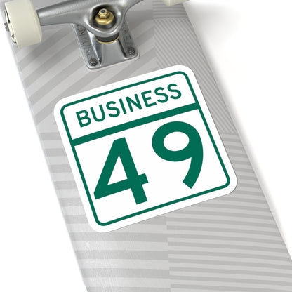 MD Route 49 Business (Maryland) (Road Sign) STICKER Vinyl Kiss-Cut Decal