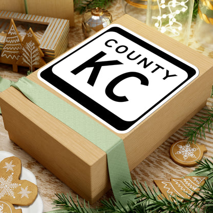 WIS County KC (Wisconsin) (Road Sign) STICKER Vinyl Kiss-Cut Decal