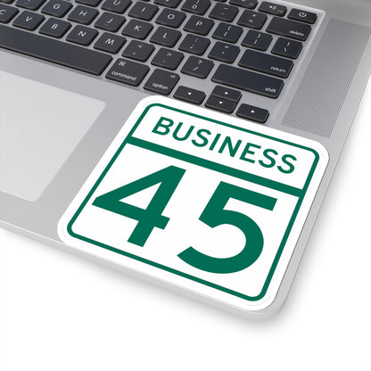 MD Route 45 Business (Maryland) (Road Sign) STICKER Vinyl Kiss-Cut Decal