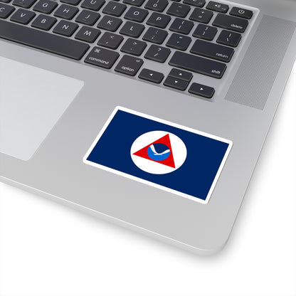 National Oceanic and Atmospheric Administration Flag - STICKER Vinyl Kiss-Cut Decal