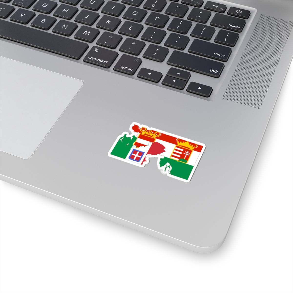 Flag map of the Italian Front (Italy) STICKER Vinyl Kiss-Cut Decal