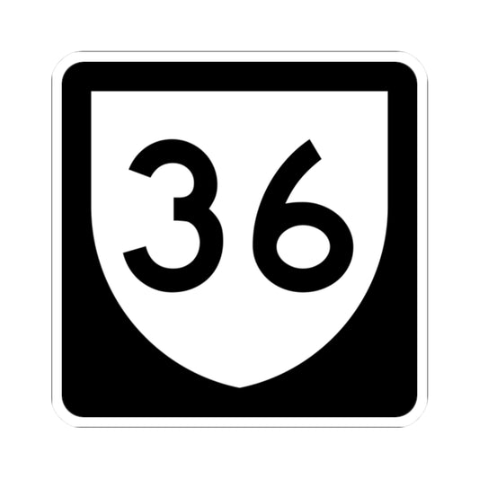PR urban primary 36 (Puerto Rico) (Road Sign) STICKER Vinyl Kiss-Cut Decal