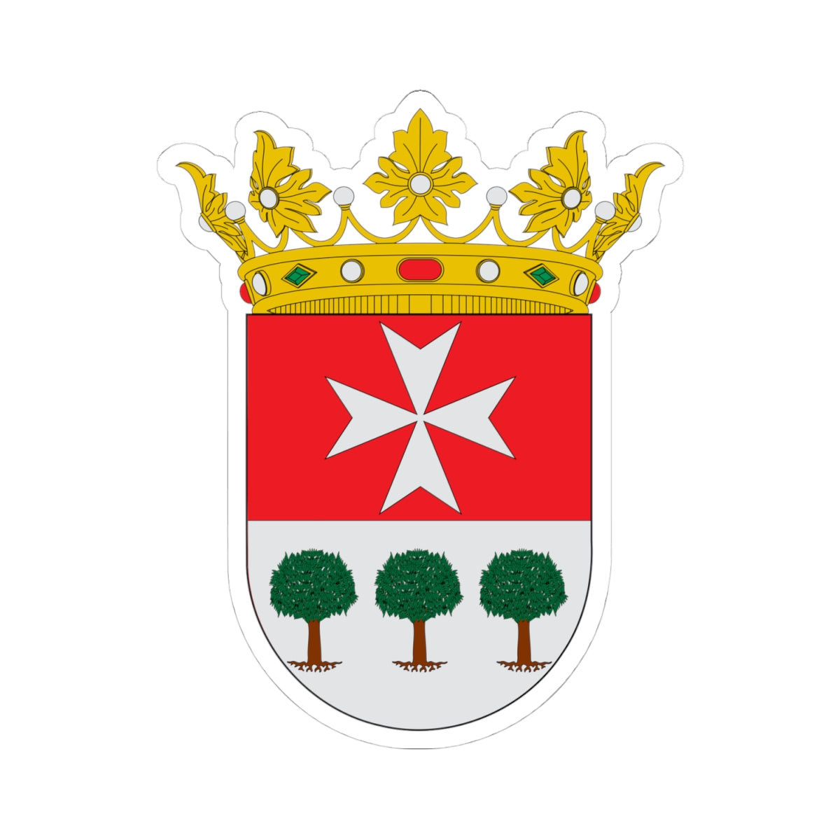 Escudo de Binaced (Spain) (Coat of Arms) STICKER Vinyl Kiss-Cut Decal