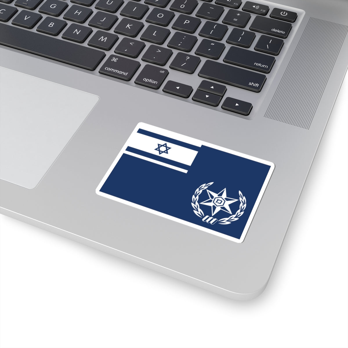 Flag of Chief of Israel Police (Israel) STICKER Vinyl Kiss-Cut Decal