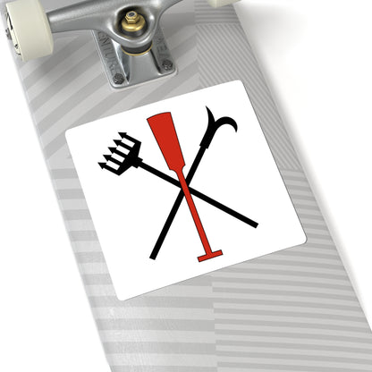 CHE Riedikon Flag (Switzerland) STICKER Vinyl Kiss-Cut Decal