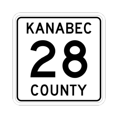 Kanabec County 28 MN (Minnesota) (Road Sign) STICKER Vinyl Kiss-Cut Decal