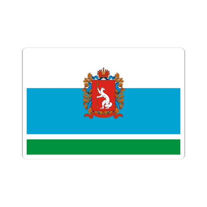 Flag of Sverdlovsk Oblast 1997 Coat of Arms (Russia) STICKER Vinyl Kiss-Cut Decal
