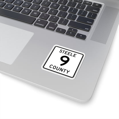 Steele County Route 9 MN (Minnesota) (Road Sign) STICKER Vinyl Kiss-Cut Decal