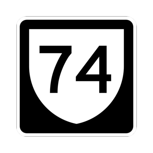 PR urban primary 74 (Puerto Rico) (Road Sign) STICKER Vinyl Kiss-Cut Decal