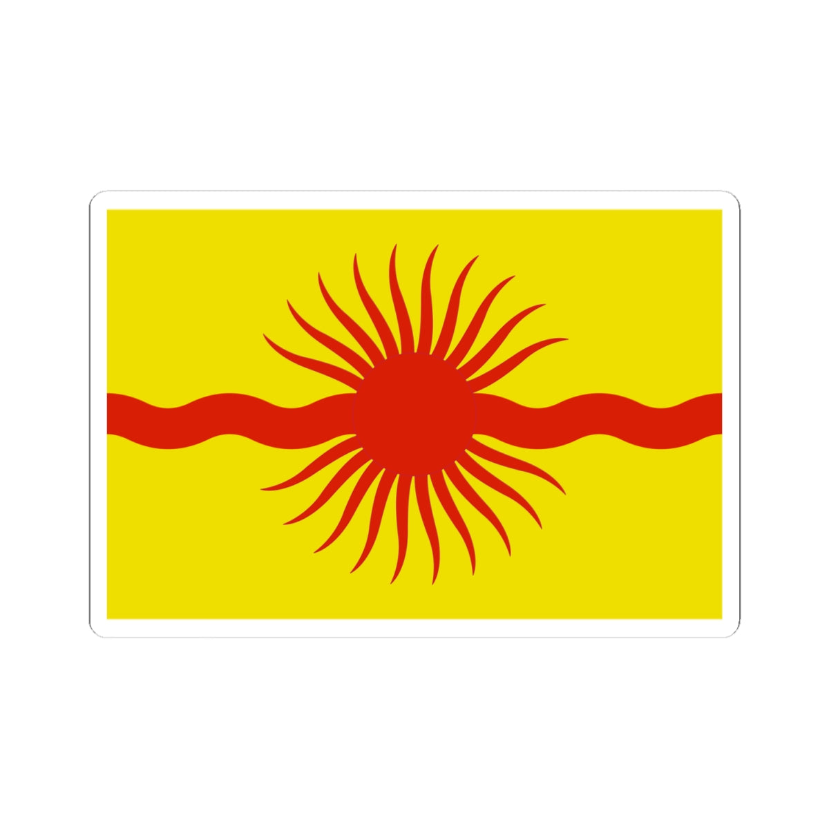 Flag of Krasnopahorskoe Moscow oblast (Russia) STICKER Vinyl Kiss-Cut Decal