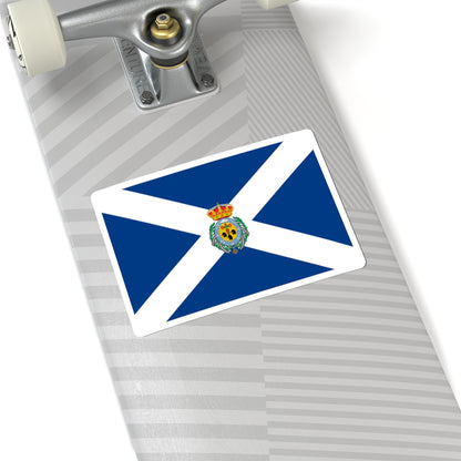 Flag Santa Cruz de Tenerife province (Spain) STICKER Vinyl Kiss-Cut Decal