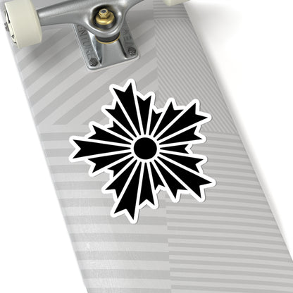 Asahikage No background and Black color drawing (Japan) (Coat of Arms) STICKER Vinyl Kiss-Cut Decal