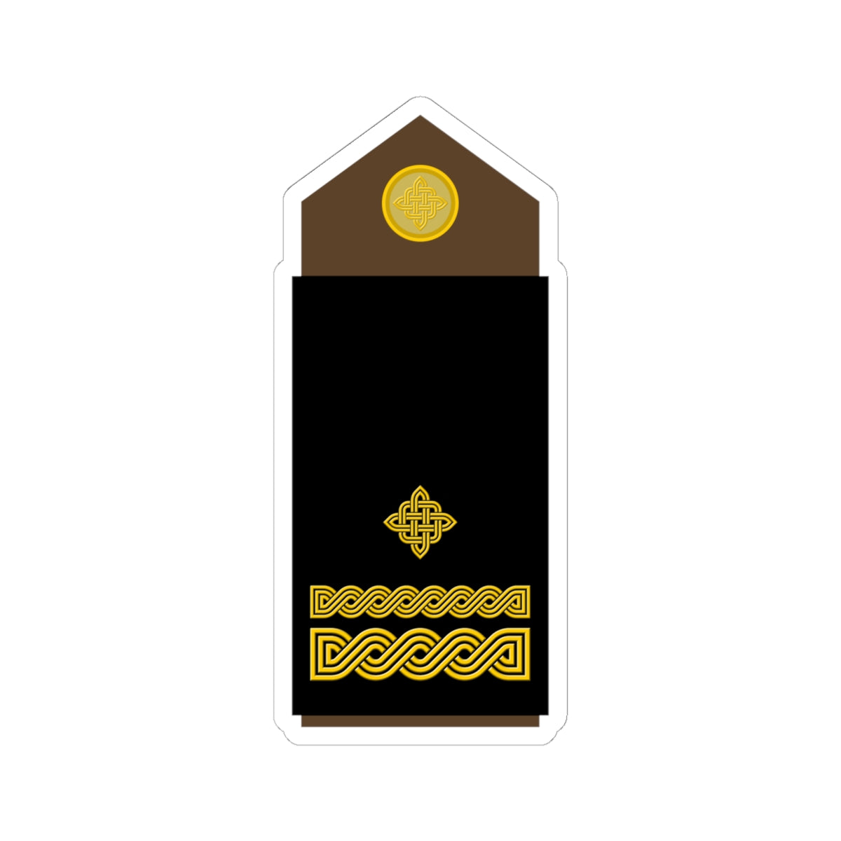 Army HRV OF 03 (Croatia) (Military Rank) STICKER Vinyl Kiss-Cut Decal