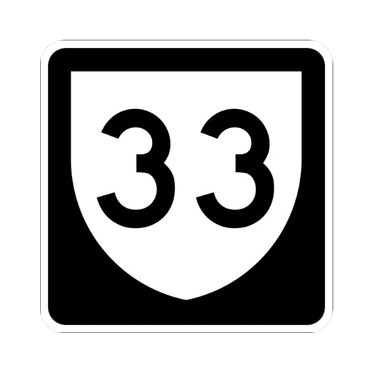 PR urban primary 33 (Puerto Rico) (Road Sign) STICKER Vinyl Kiss-Cut Decal