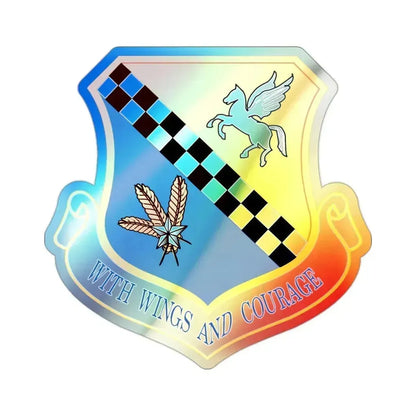 111th Attack Wing (U.S. Air Force) Holographic STICKER Die-Cut Vinyl Decal 2 Inch Holographic - The Sticker Space