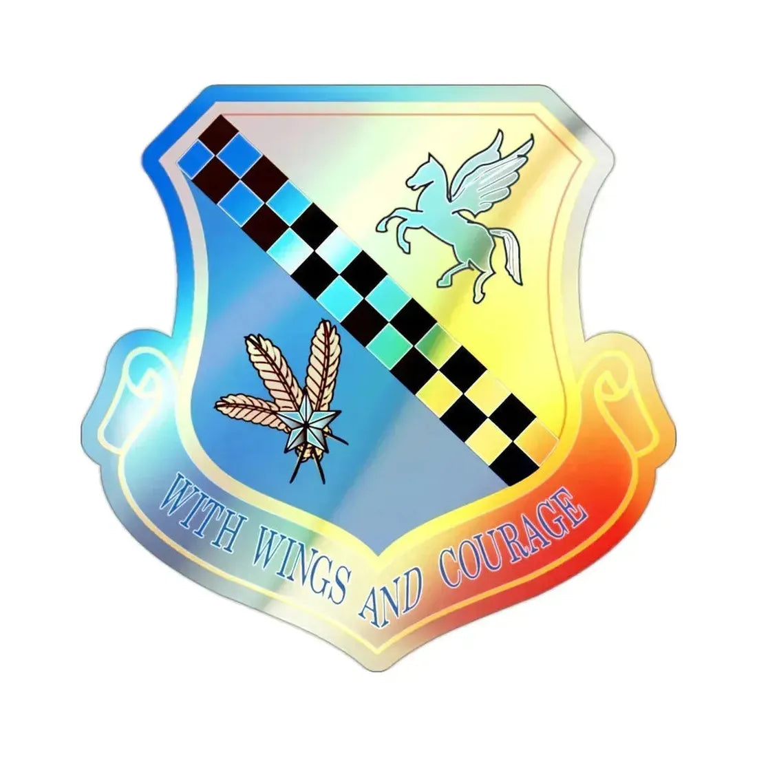 111th Attack Wing (U.S. Air Force) Holographic STICKER Die-Cut Vinyl Decal - The Sticker Space