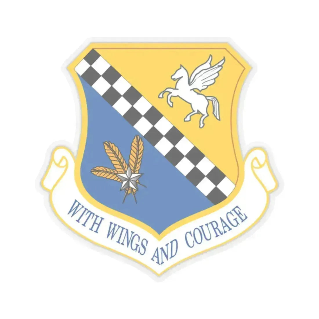 111th Attack Wing (U.S. Air Force) STICKER Vinyl Kiss-Cut Decal 2 Inch Transparent - The Sticker Space