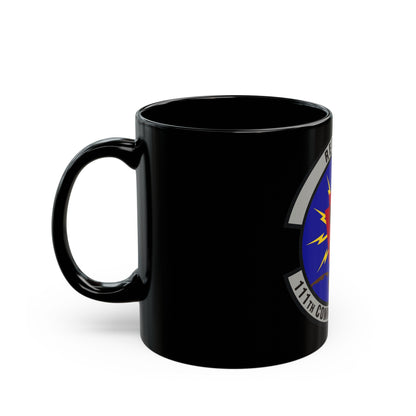 111th Communications Squadron (U.S. Air Force) Black Coffee Mug-The Sticker Space