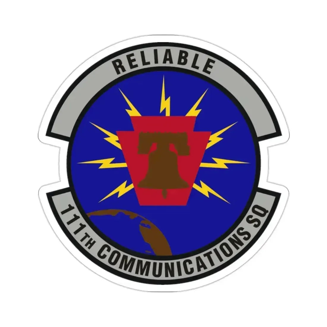 111th Communications Squadron (U.S. Air Force) STICKER Vinyl Die-Cut Decal 2 Inch - The Sticker Space
