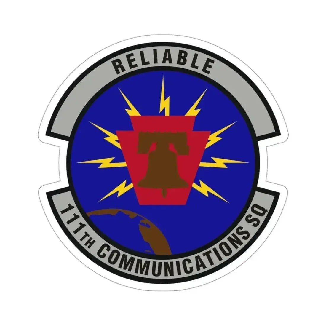 111th Communications Squadron (U.S. Air Force) STICKER Vinyl Die-Cut Decal - The Sticker Space