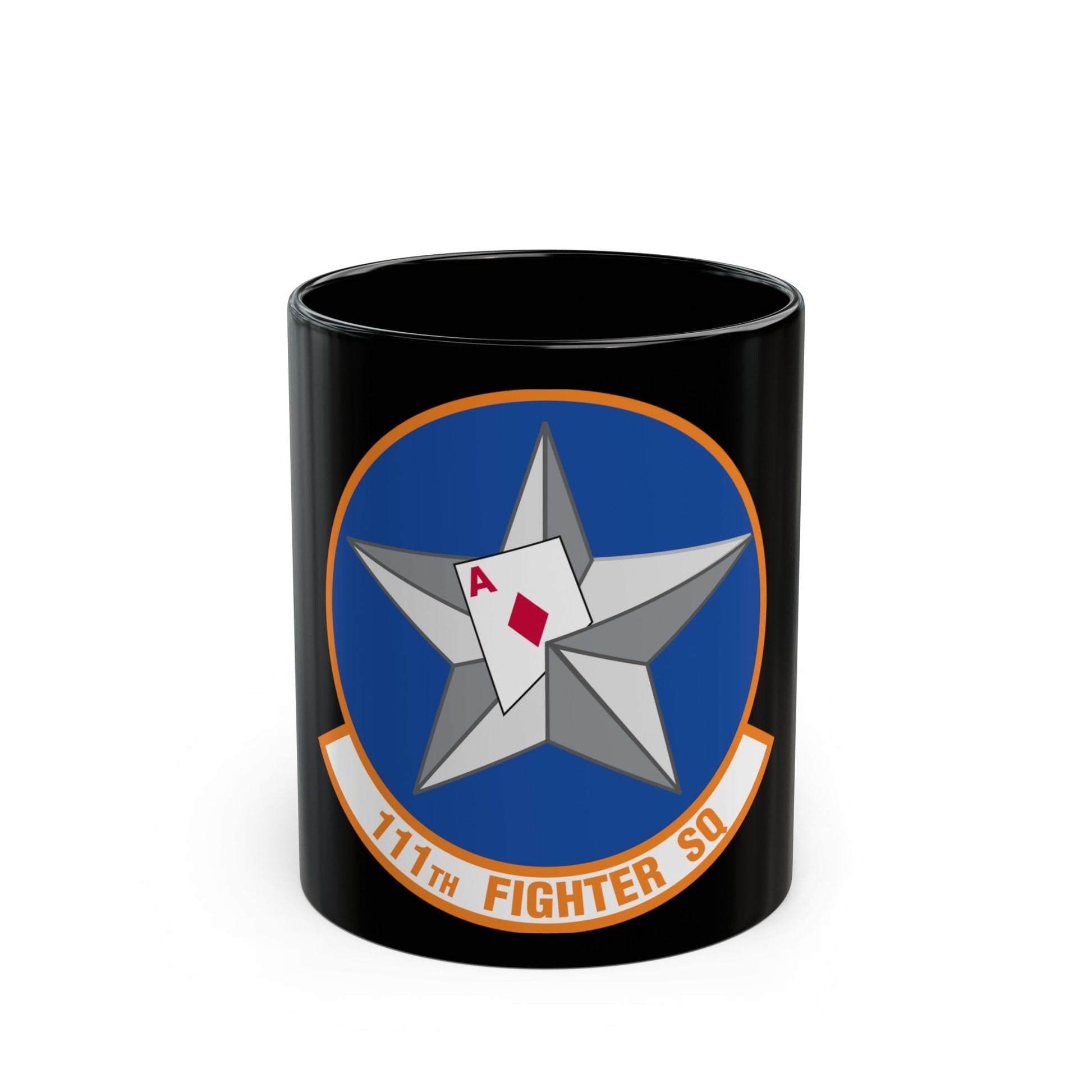 111th Fighter Squadron (U.S. Air Force) Black Coffee Mug-11oz-The Sticker Space