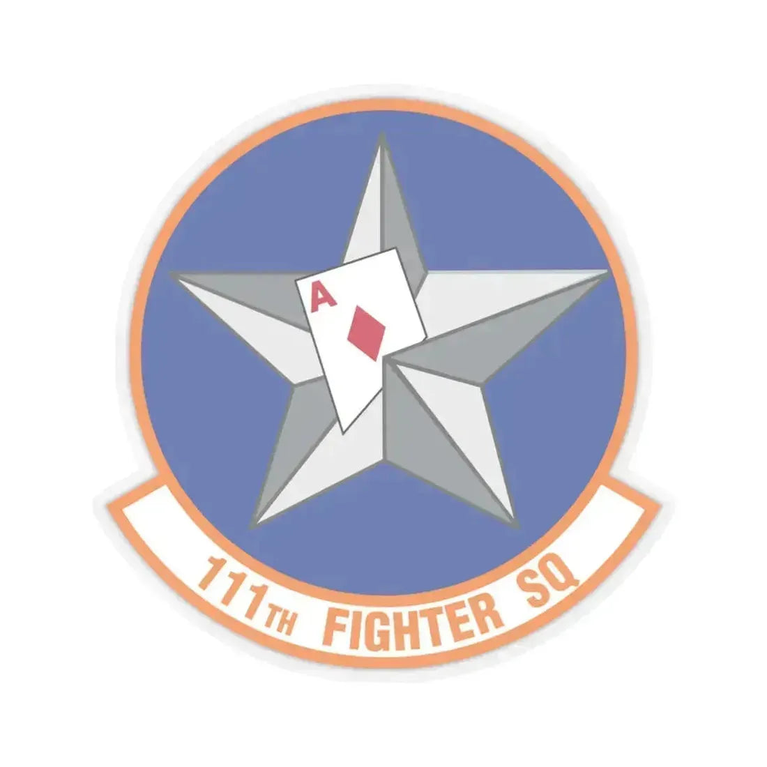 111th Fighter Squadron (U.S. Air Force) STICKER Vinyl Kiss-Cut Decal 4 Inch Transparent - The Sticker Space