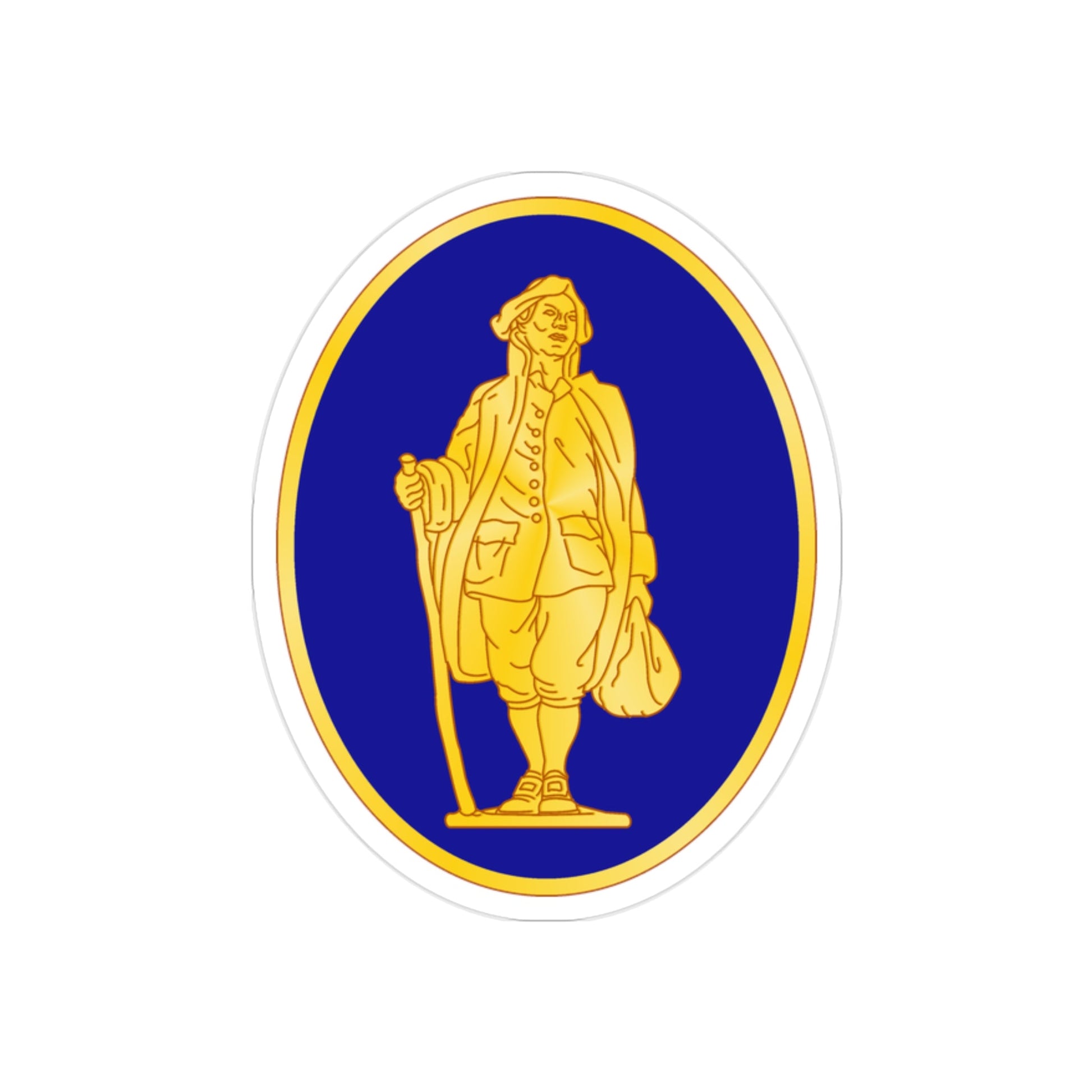 111th Infantry Regiment (U.S. Army) REVERSE PRINT Transparent STICKER-2" × 2"-The Sticker Space