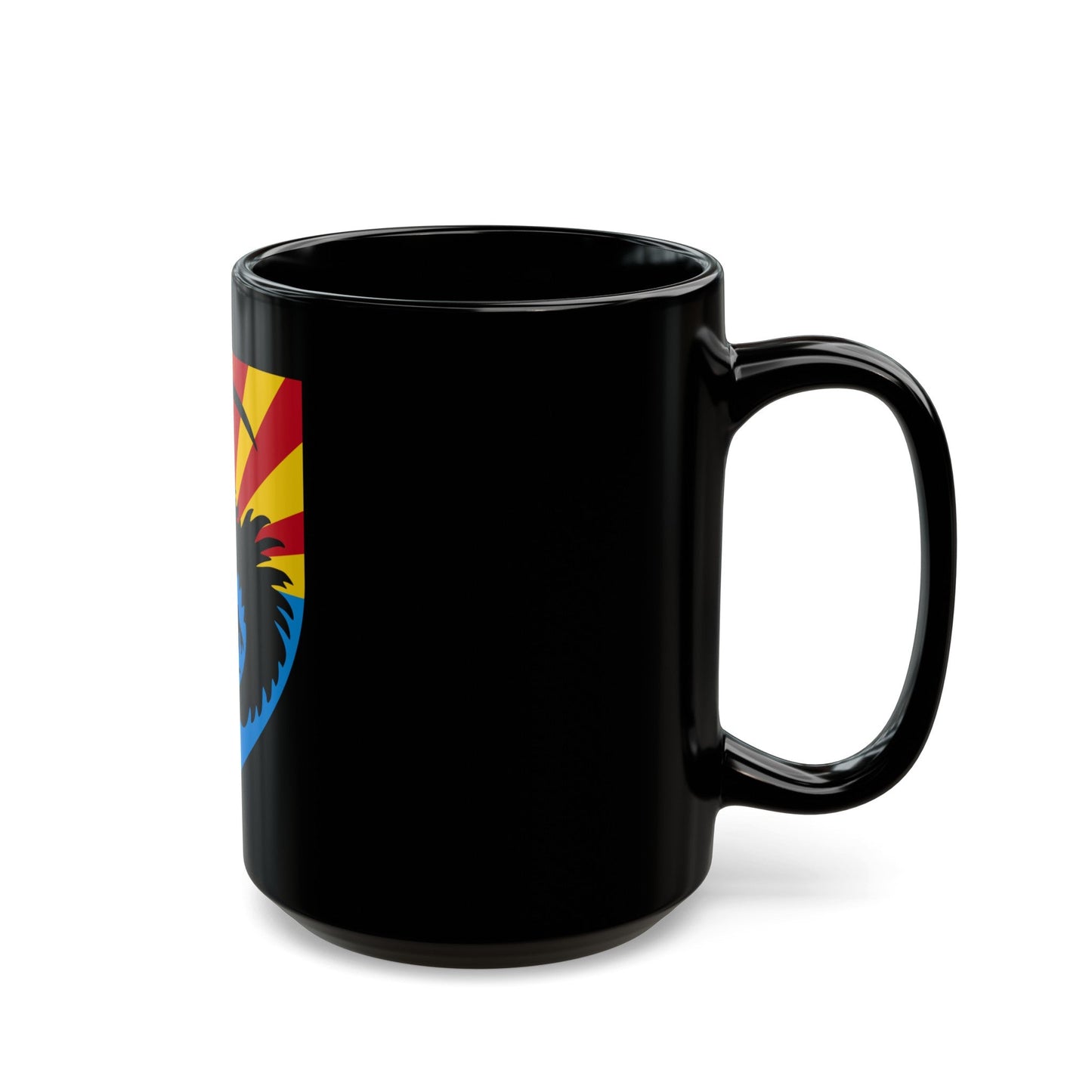 111th Military Intelligence Brigade (U.S. Army) Black Coffee Mug-The Sticker Space