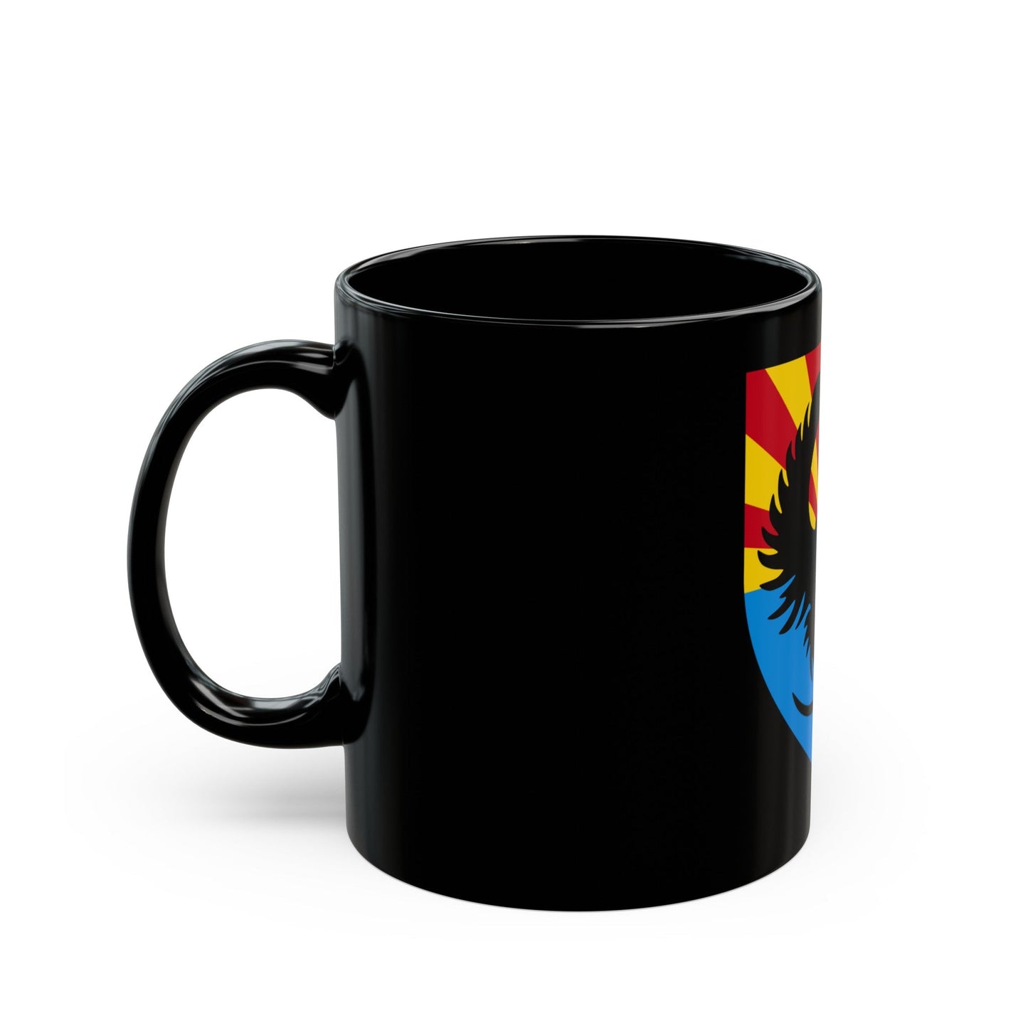 111th Military Intelligence Brigade (U.S. Army) Black Coffee Mug-The Sticker Space