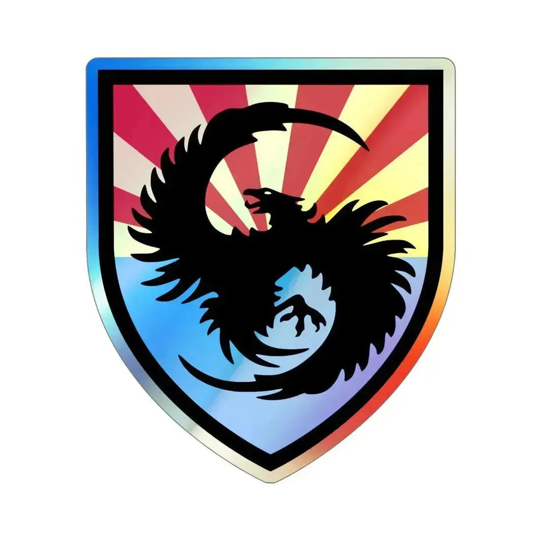 111th Military Intelligence Brigade (U.S. Army) Holographic STICKER Die-Cut Vinyl Decal 6 Inch Holographic - The Sticker Space