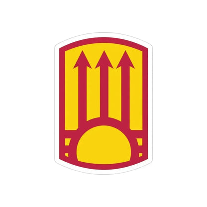 111th Sustainment Brigade (U.S. Army) REVERSE PRINT Transparent Die-Cut STICKER 3 Inch Die-Cut Transparent - The Sticker Space