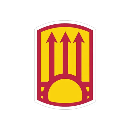 111th Sustainment Brigade (U.S. Army) REVERSE PRINT Transparent Die-Cut STICKER 4 Inch Die-Cut Transparent - The Sticker Space