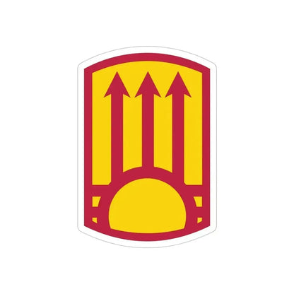 111th Sustainment Brigade (U.S. Army) REVERSE PRINT Transparent Die-Cut STICKER 5 Inch Die-Cut Transparent - The Sticker Space