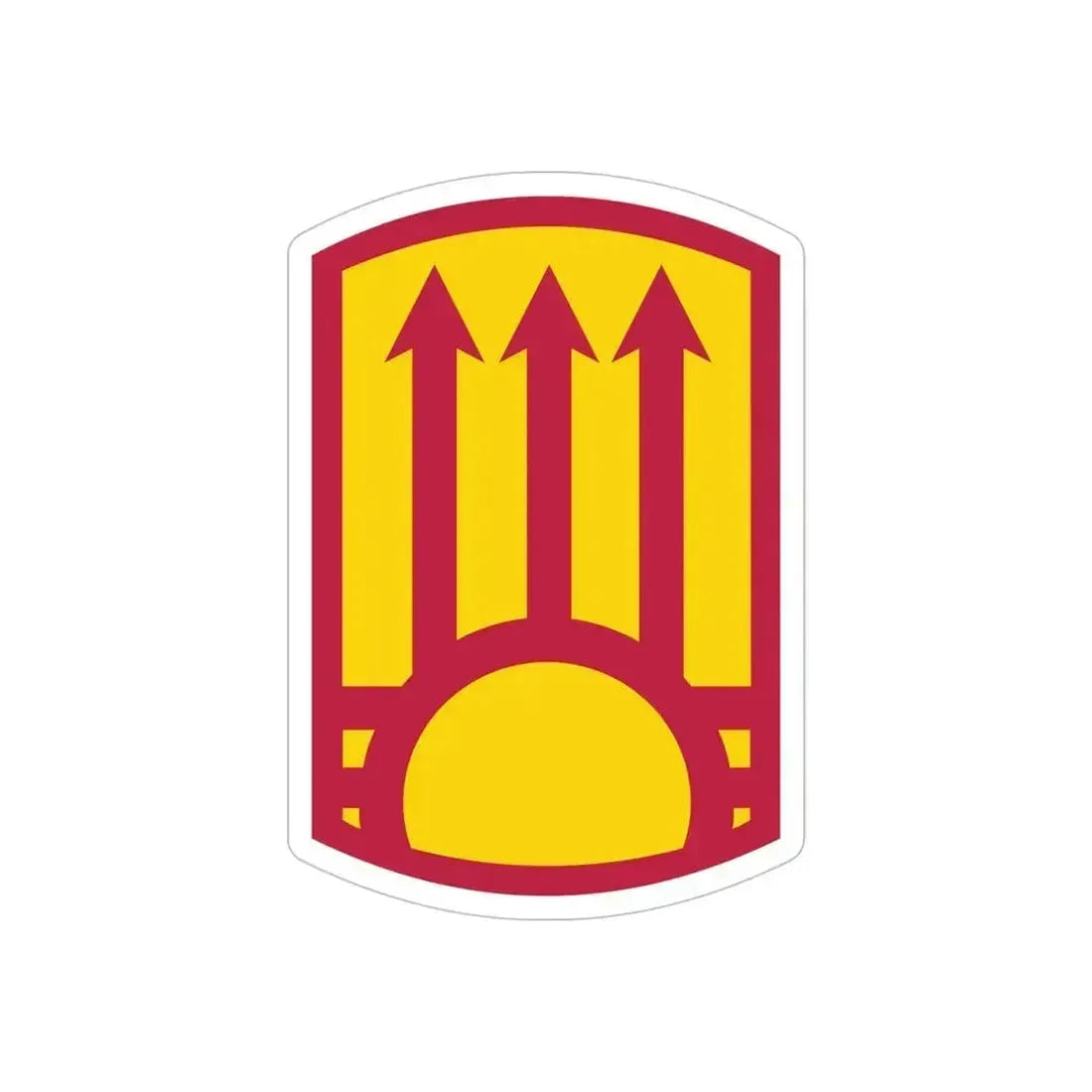 111th Sustainment Brigade (U.S. Army) REVERSE PRINT Transparent Die-Cut STICKER 6 Inch Die-Cut Transparent - The Sticker Space