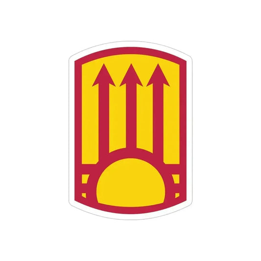 111th Sustainment Brigade (U.S. Army) REVERSE PRINT Transparent Die-Cut STICKER 6 Inch Die-Cut Transparent - The Sticker Space