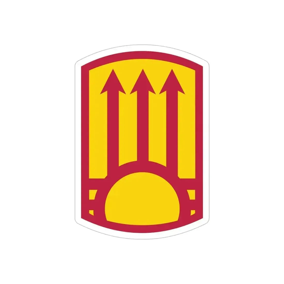 111th Sustainment Brigade (U.S. Army) REVERSE PRINT Transparent Die-Cut STICKER - The Sticker Space