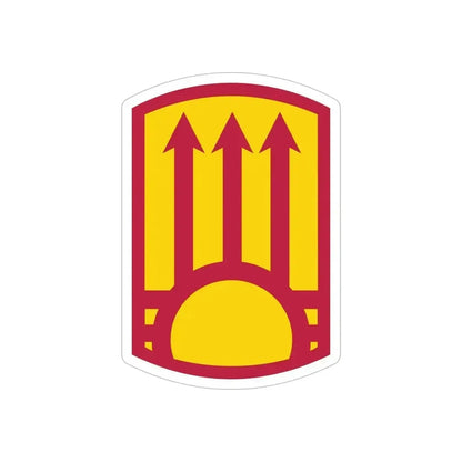 111th Sustainment Brigade (U.S. Army) REVERSE PRINT Transparent Die-Cut STICKER - The Sticker Space