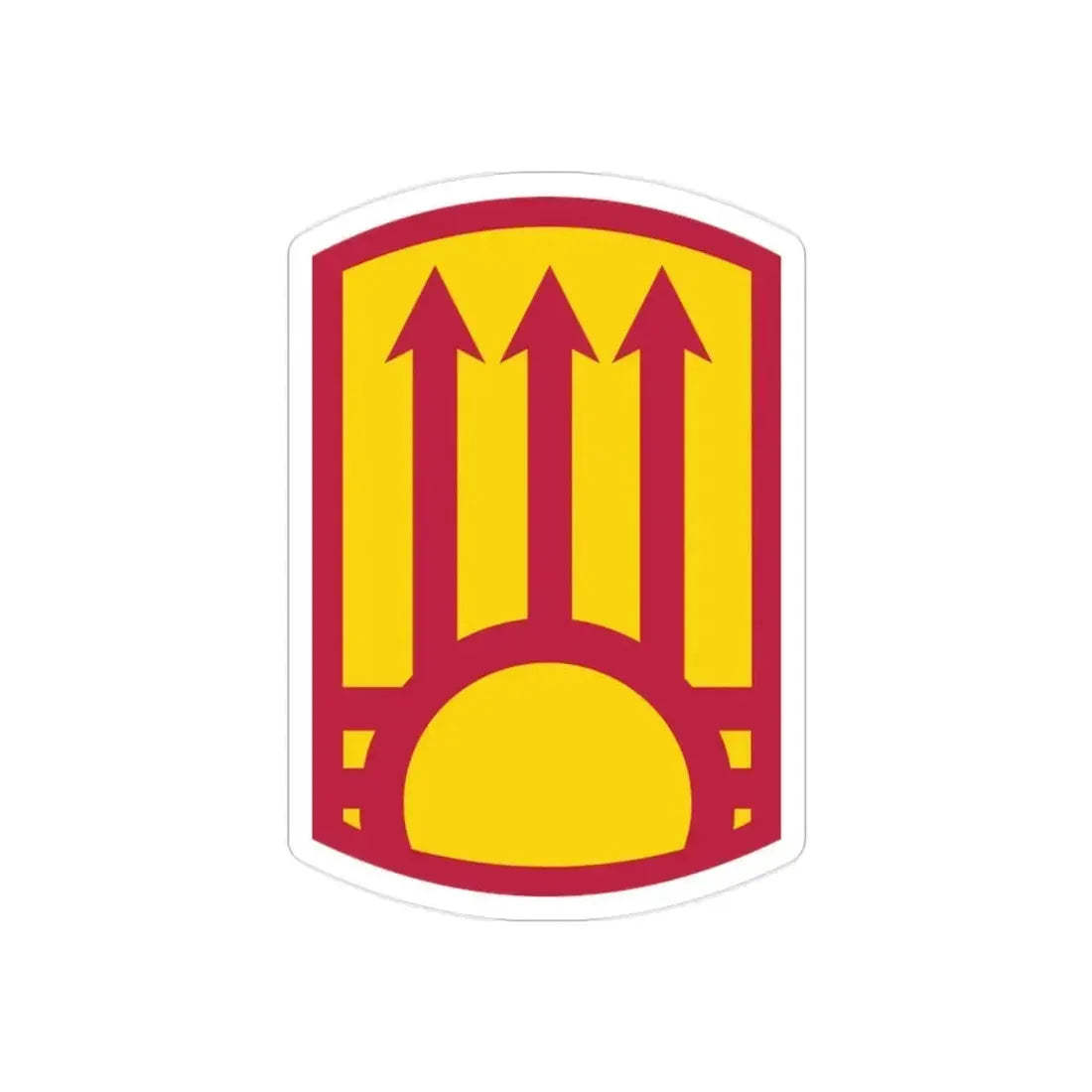 111th Sustainment Brigade (U.S. Army) REVERSE PRINT Transparent Die-Cut STICKER - The Sticker Space