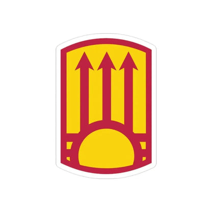 111th Sustainment Brigade (U.S. Army) REVERSE PRINT Transparent Die-Cut STICKER - The Sticker Space
