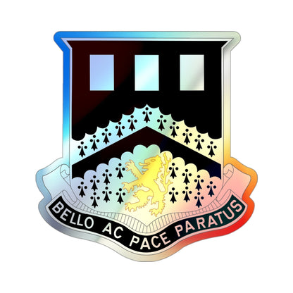 112 Engineer Battalion (U.S. Army) Holographic STICKER Die-Cut Vinyl Decal-3 Inch-The Sticker Space