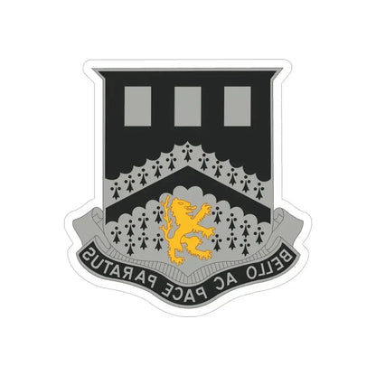 112 Engineer Battalion (U.S. Army) REVERSE PRINT Transparent Die-Cut STICKER - The Sticker Space