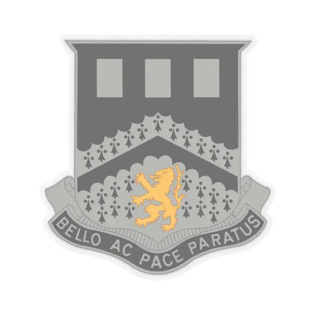 112 Engineer Battalion (U.S. Army) STICKER Vinyl Kiss-Cut Decal 2 Inch Transparent - The Sticker Space