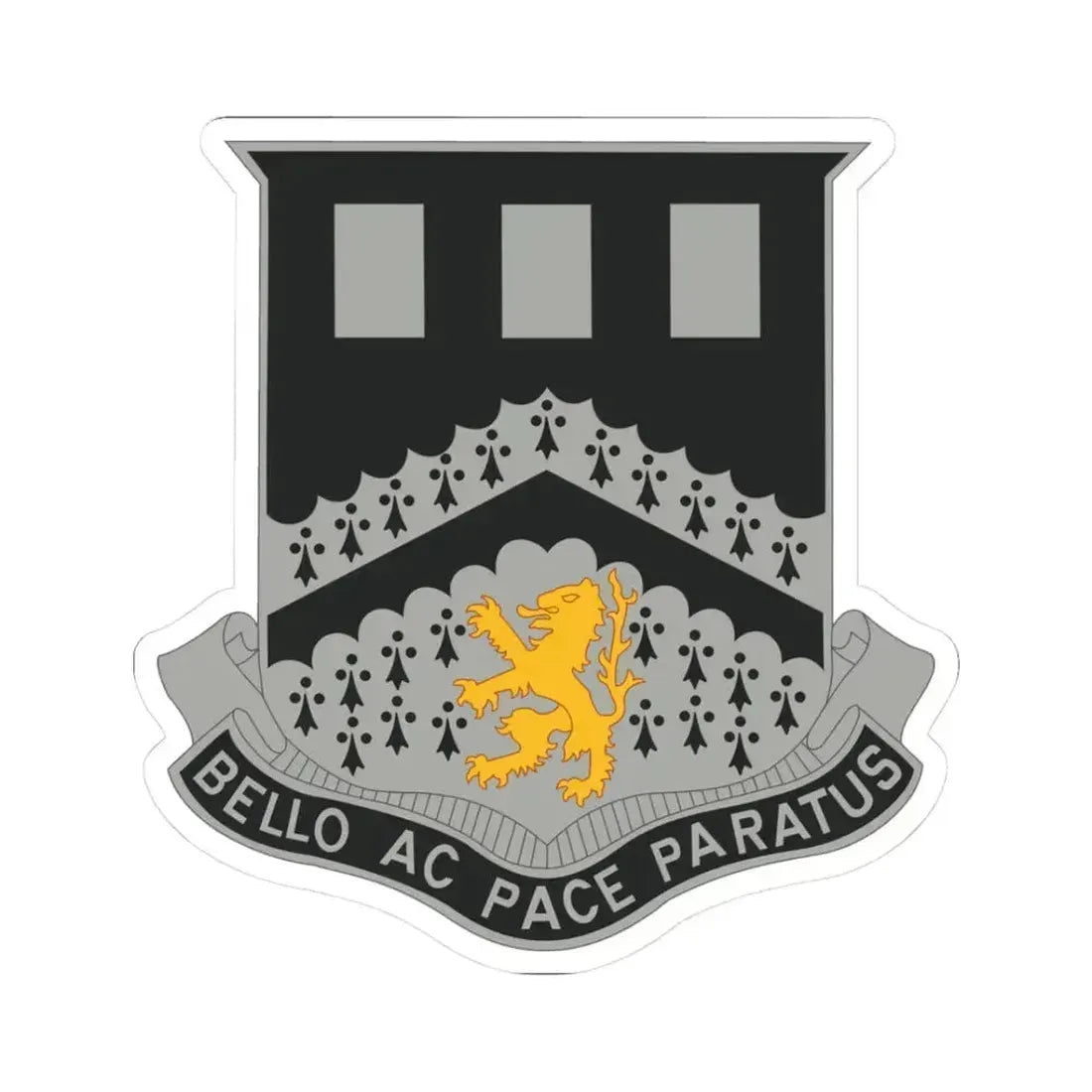 112 Engineer Battalion (U.S. Army) STICKER Vinyl Kiss-Cut Decal 3 Inch White - The Sticker Space