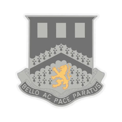 112 Engineer Battalion (U.S. Army) STICKER Vinyl Kiss-Cut Decal 4 Inch Transparent - The Sticker Space