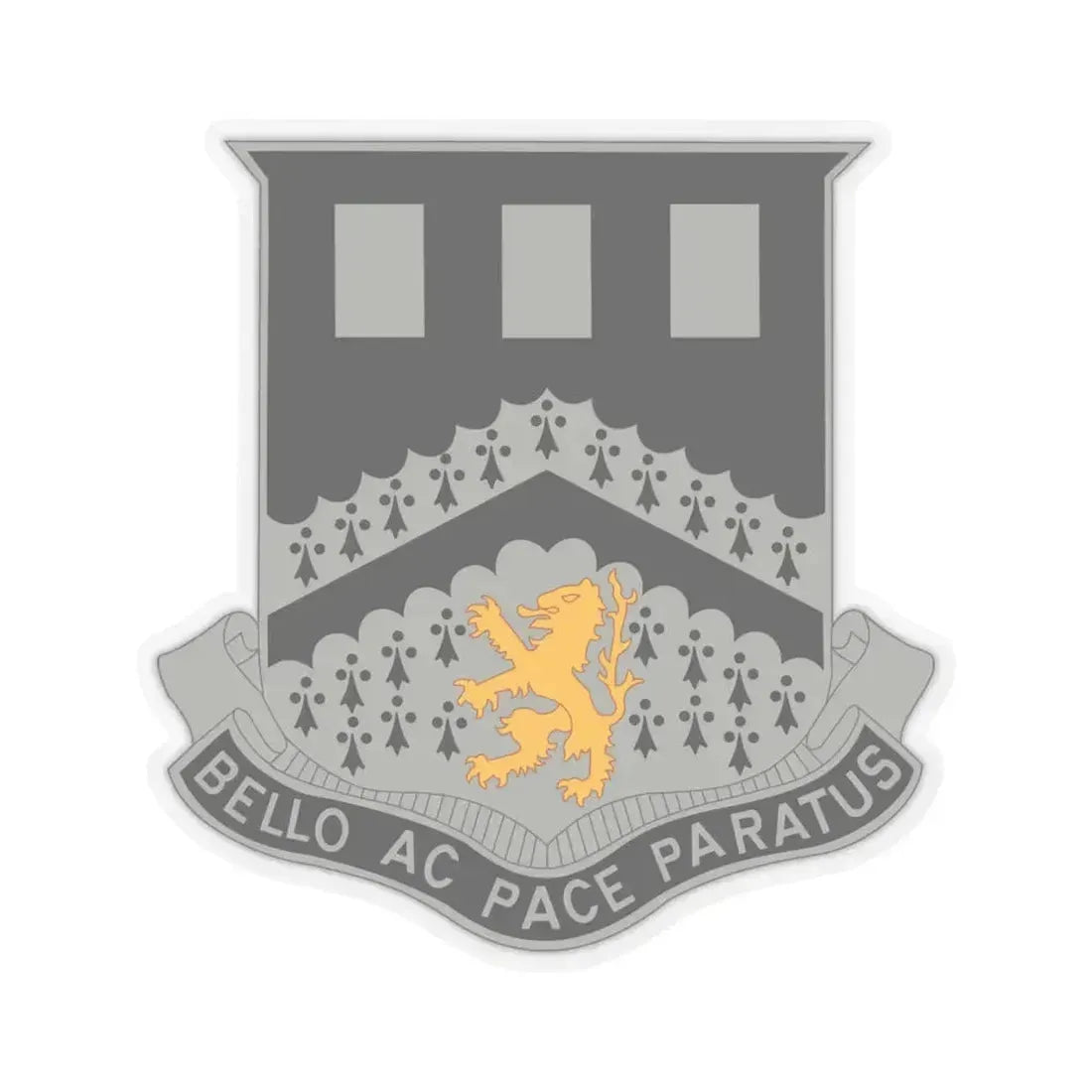 112 Engineer Battalion (U.S. Army) STICKER Vinyl Kiss-Cut Decal 6 Inch Transparent - The Sticker Space